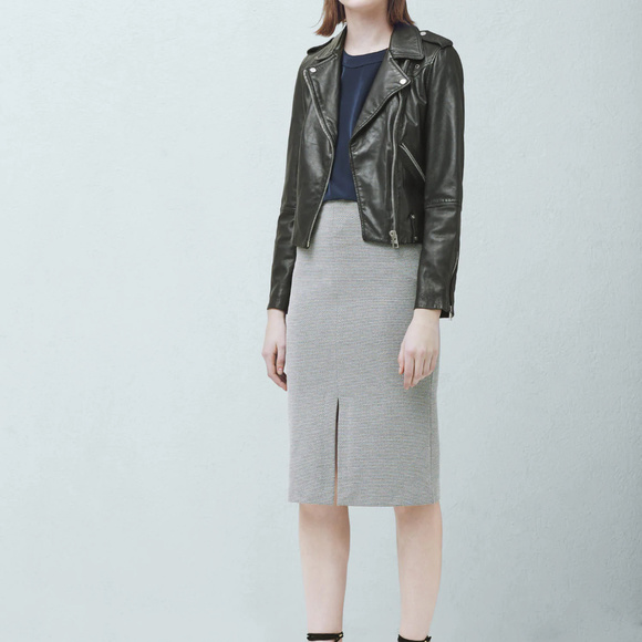 NWT MNG Mango Pencil Skirt with Slit - Picture 3 of 8